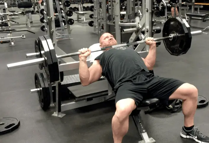 upper chest workout incline bench press