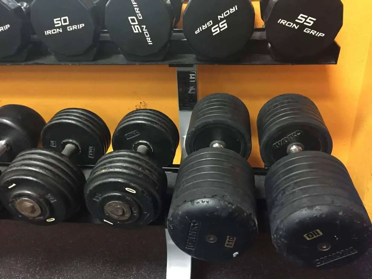 dumbbells heavy light high reps low reps