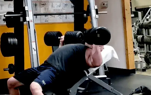 heavy incline dumbbell press