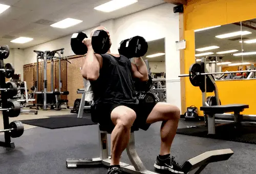 seated dumbbell press