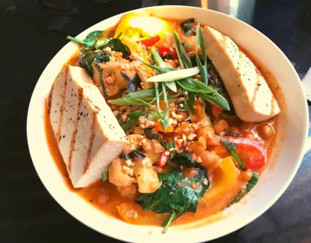 food vegan tofu thai curry bodybuilding meal