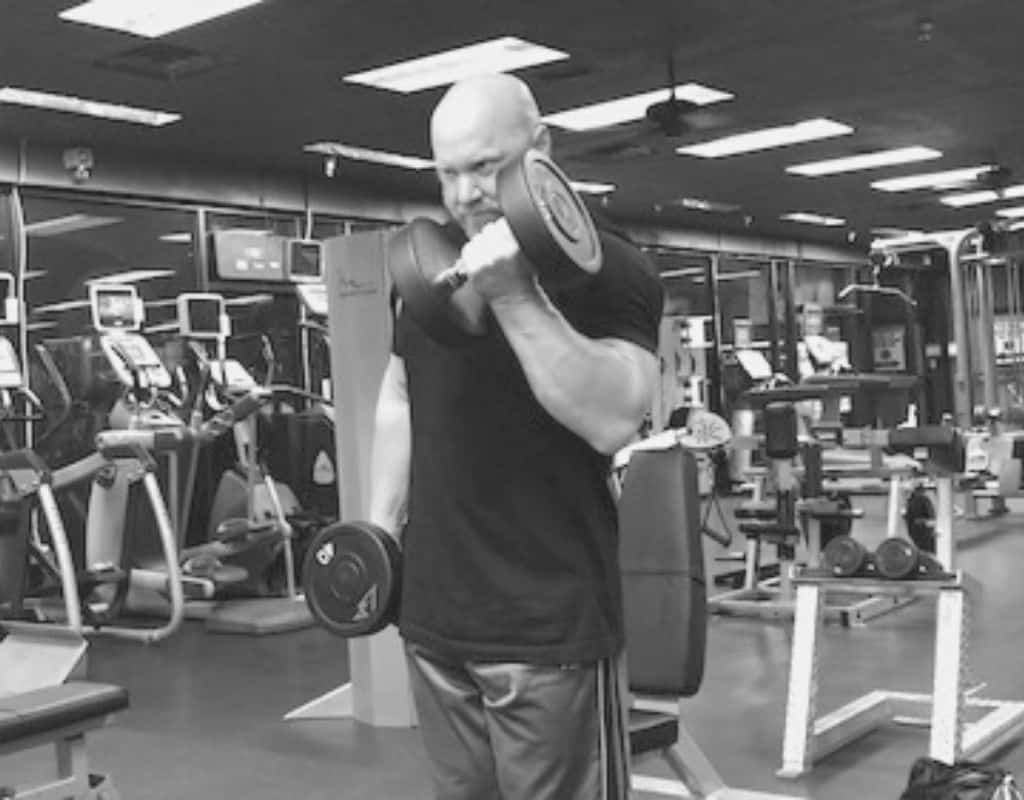 Alternate dumbbell curls - bw