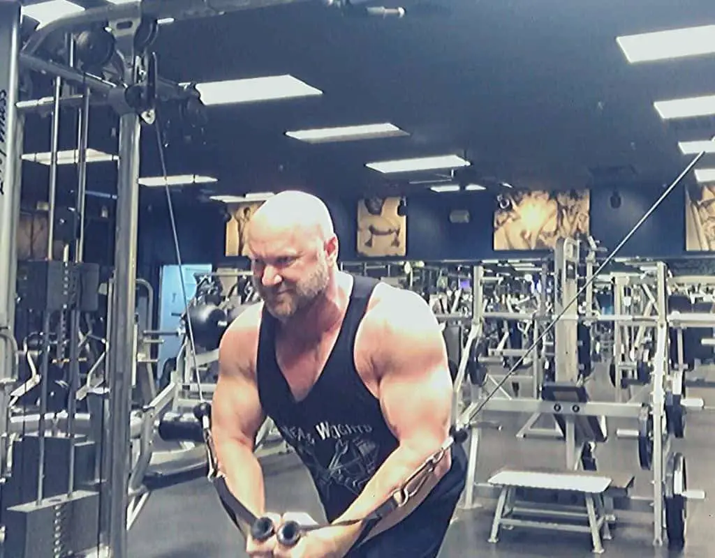 Cable flyes crossovers for ripped chest