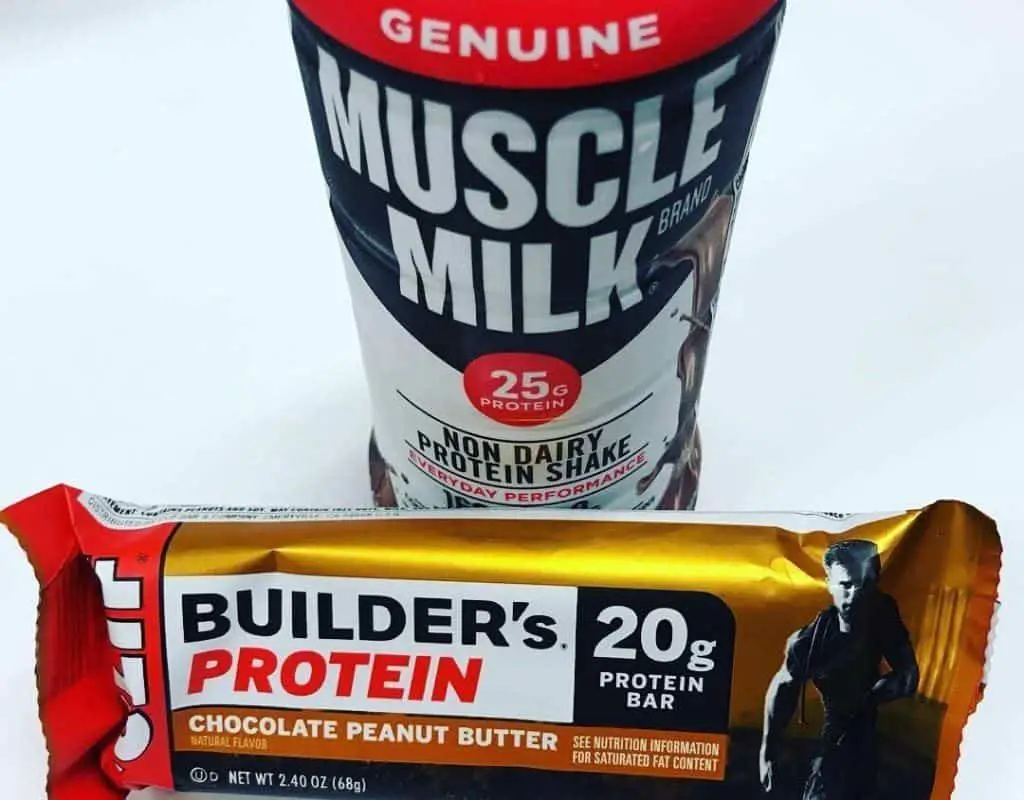 Muscle Milk and Builders Protein bar