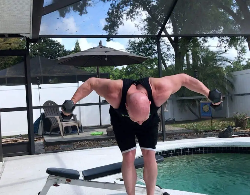 Dumbbells - shoulders - bentover raises2