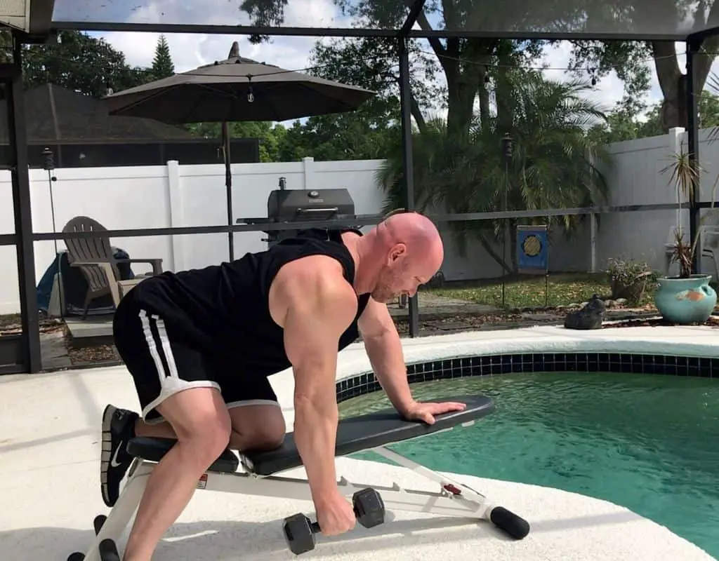 Dumbbells - back - dumbbell rows