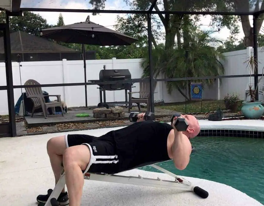 Dumbbells - chest - dumbbell press