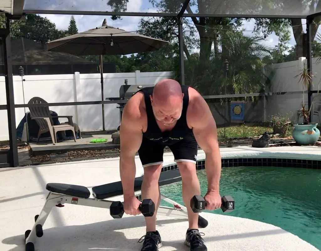 Dumbbells - back - bentover rows