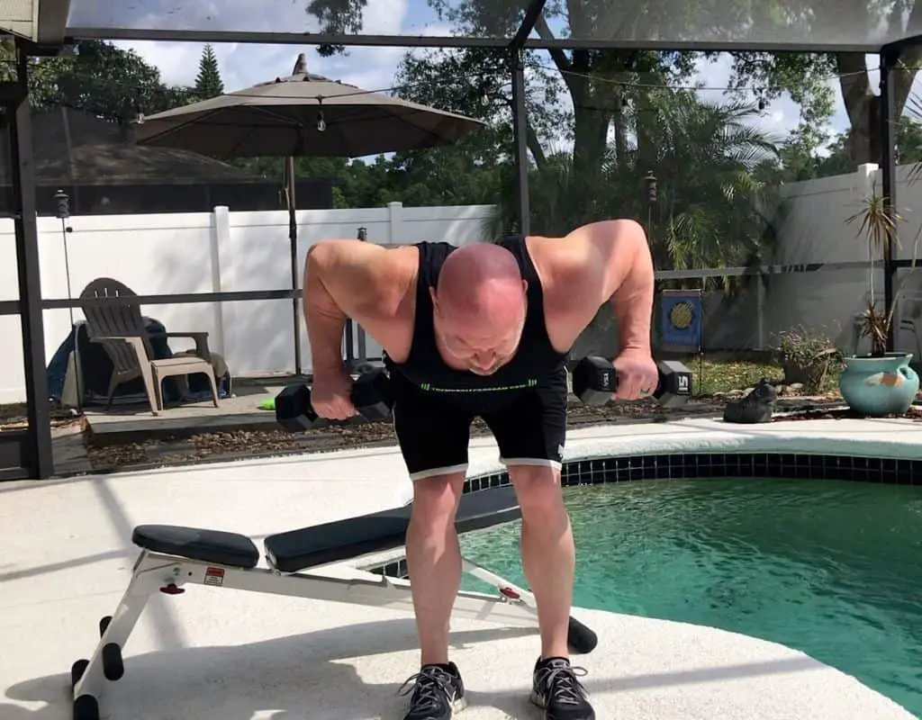 Dumbbells - back - bentover rows2