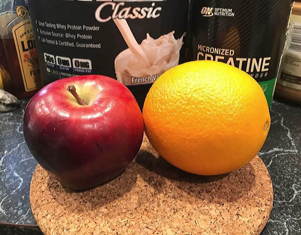 Food - apple and orange