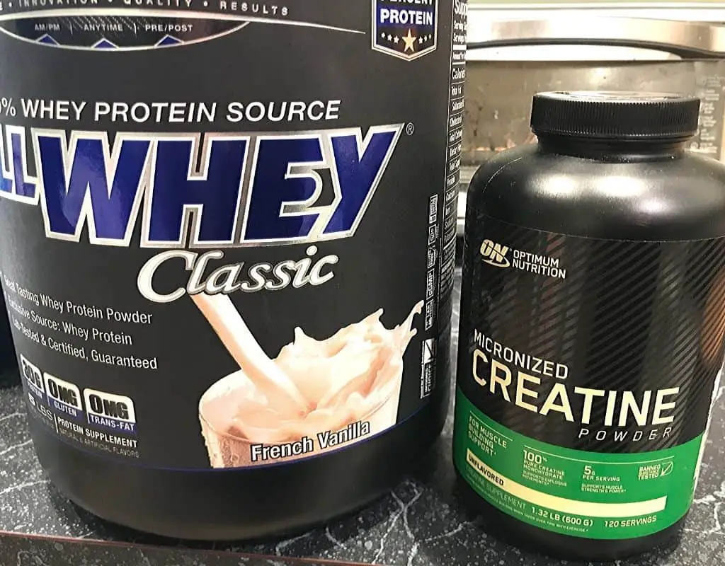 Supplements - whey protein and creatine