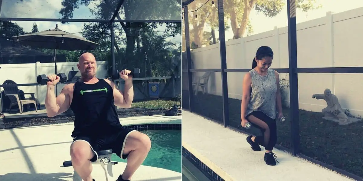 Superset leg workout with dumbbells clearance