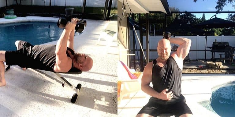 Chest and Triceps Workout at Home with Dumbbells