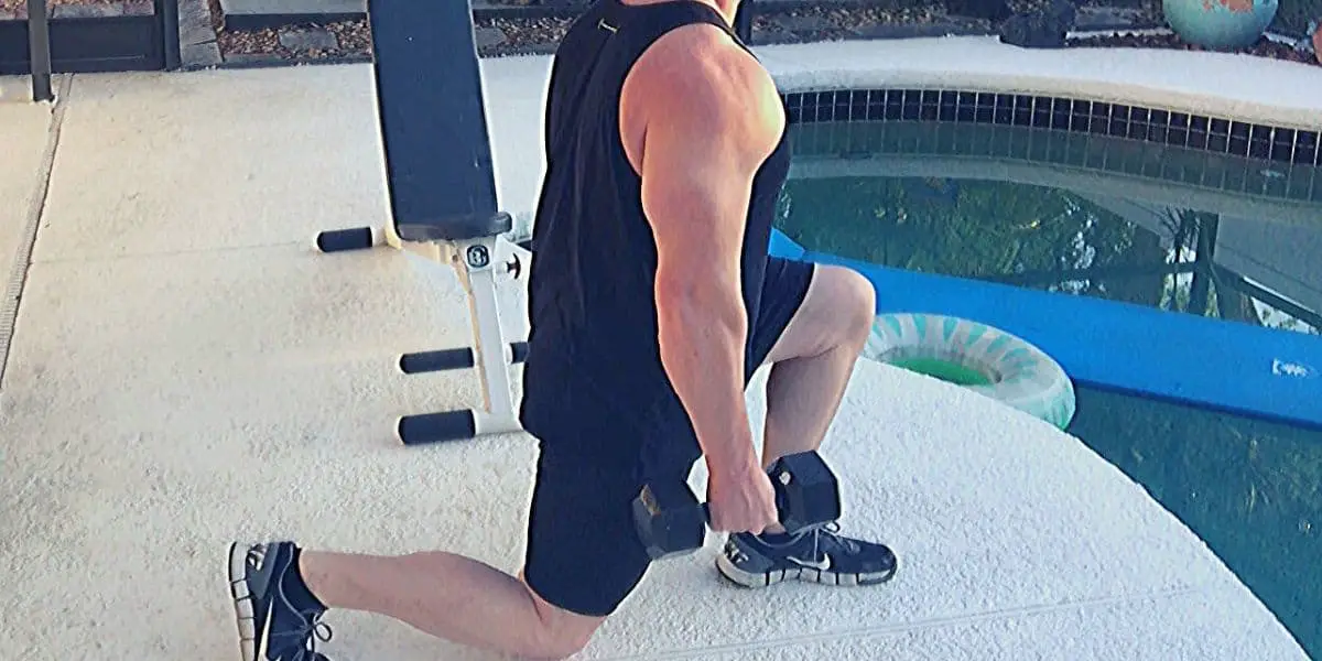 Leg workout at home with light dumbbells