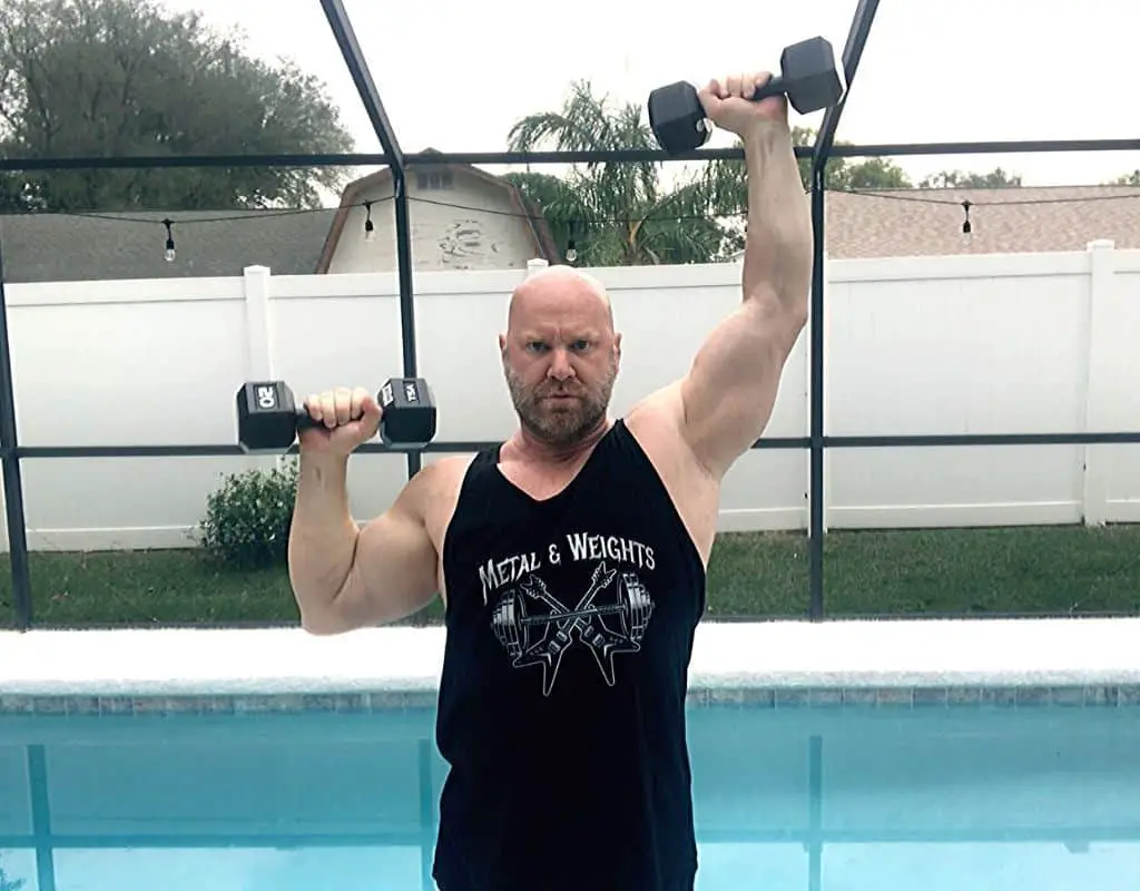 Shoulders - Unilateral dumbbell overhead press1