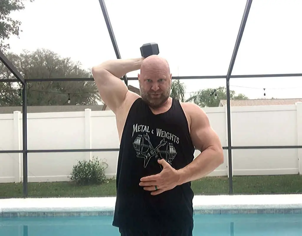 Triceps - Dumbbell single arm Overhead Extensions1