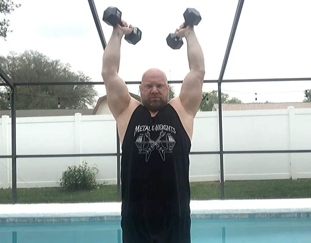 Triceps - Dumbbell Overhead Extensions1