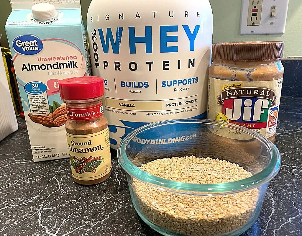 pre-workout meal ingredients protein and oats