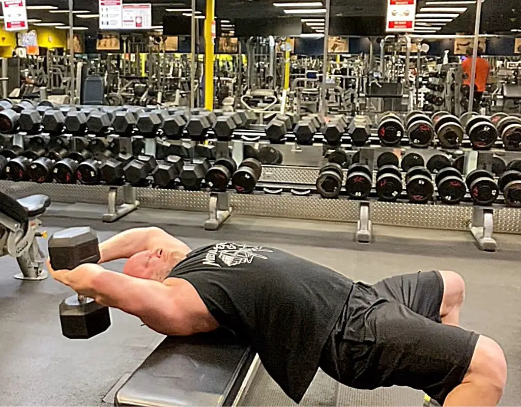Dumbbell Pullovers chest