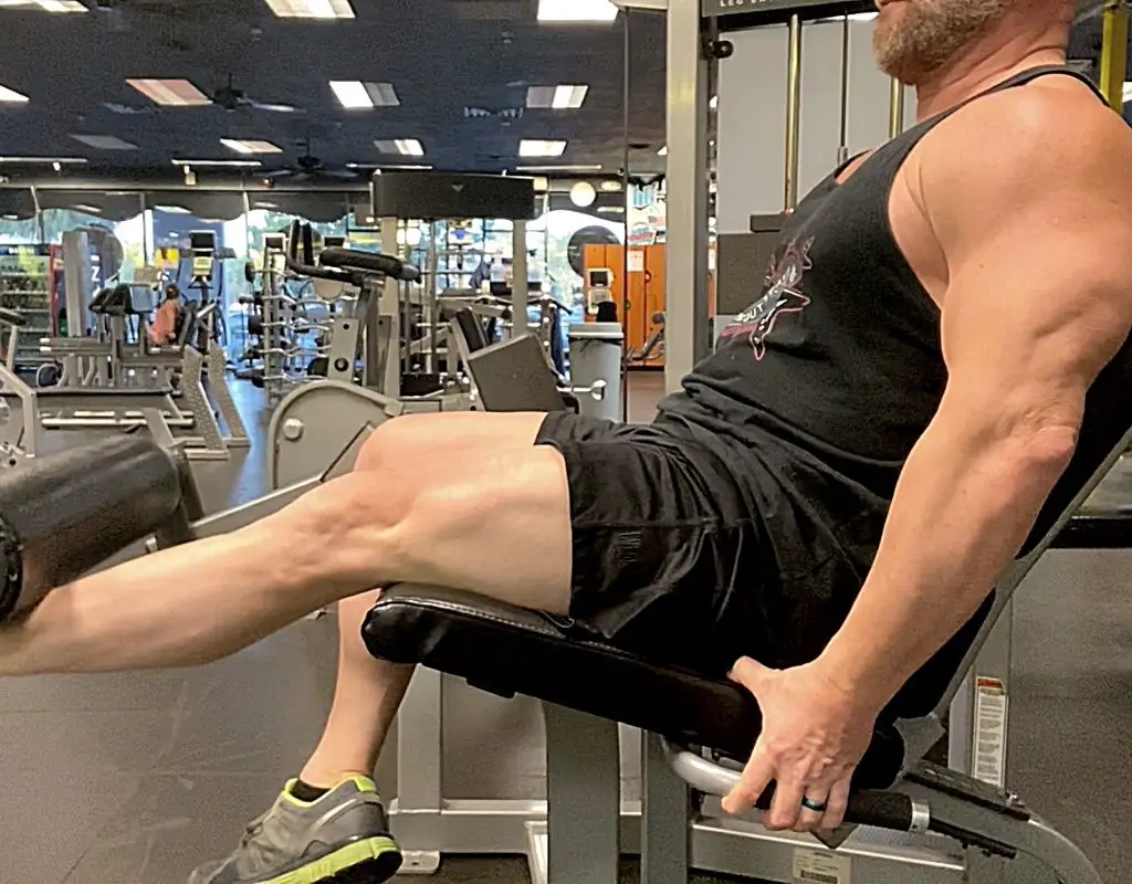 Single leg leg extensions - leg exercises